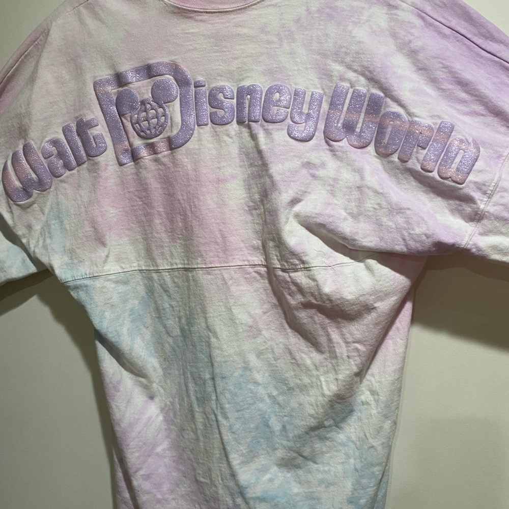 Disney Pastel Tie-Dye Women's Jersey Top - Picture 1 of 4